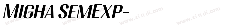 Migha SemExp字体转换